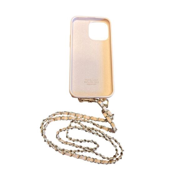 iPhone 13 Pro Max wallet phone case crossbody wristlet soft pink New - Picture 2 of 4